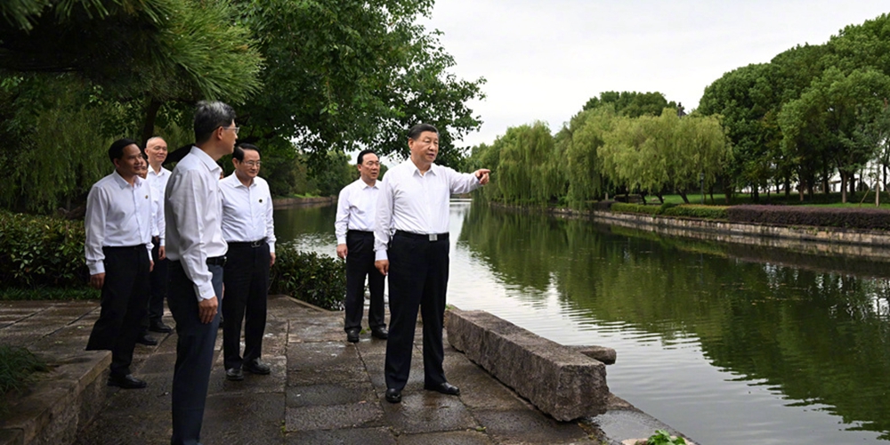 习近平在浙江绍兴市考察调研